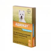 Advocate для собак от 4 до 10 кг эндоэктоцид 1 пипетка 1,0 мл